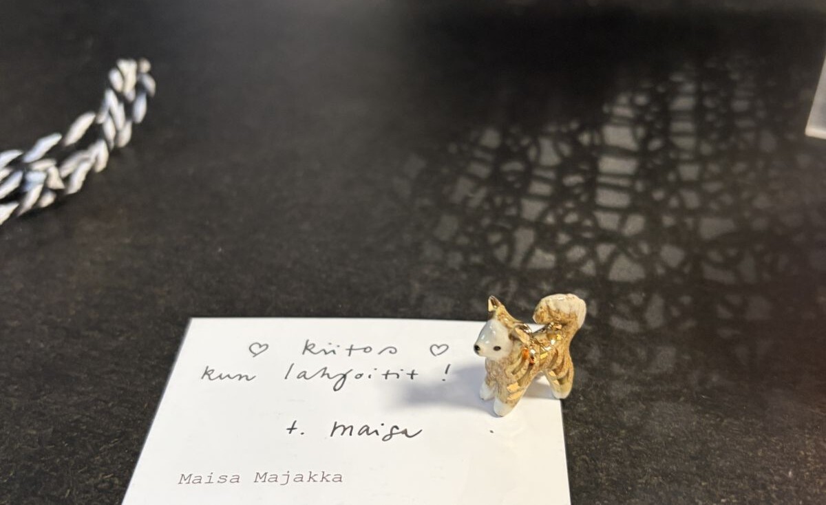 Asunnottomien yö tempaus ja kiitoskirje lahjoittajille Maisa Majakalta