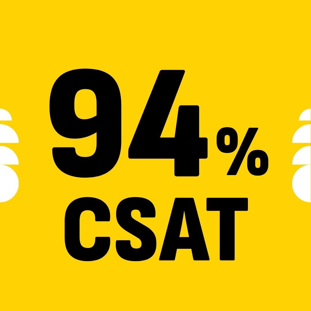 CSAT luku 94%